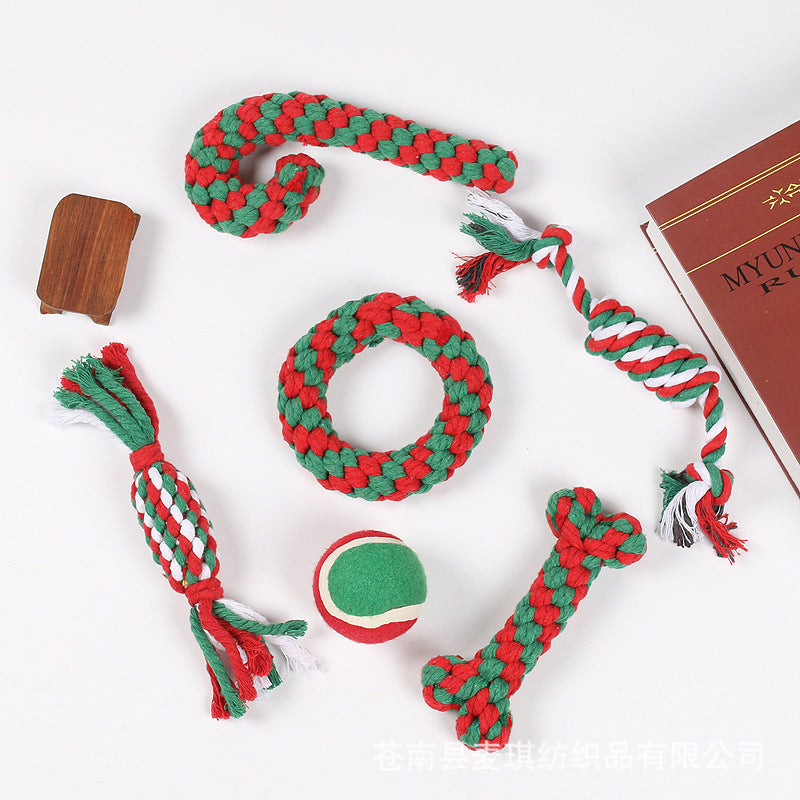 Rope Dog Toys for Christmas
